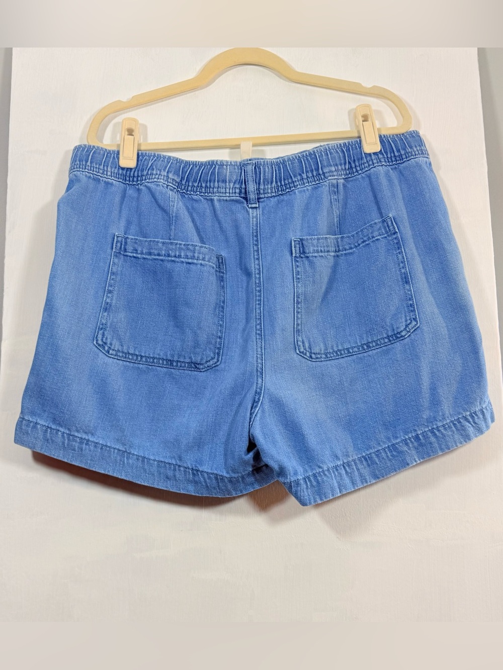 GAP Light Blue Drawstring Denim Shorts - Picture 12 of 14